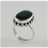 31.62ctw Sterling Silver OvalCut Emerald Beryl Ring