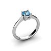 Aqua Marine 0.45ctw Ring 14kt White Gold