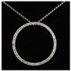 Genuine 0.75ctw Diamond Necklace 14kt W/G 3.38g