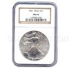 Certified Uncirculated Silver Eagle 2001 MS69