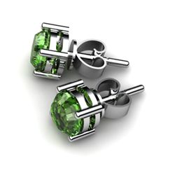 Tourmaline 0.90ctw Earring 14kt White Gold