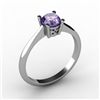 Image 1 : Tanzanite 0.56 ctw Ring14kt White Gold
