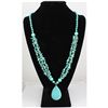 Image 1 : Natural 491.33ctw Turquoise Sterling Silver Necklace