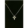 Image 1 : Sterling Gold Garnet Crucifix