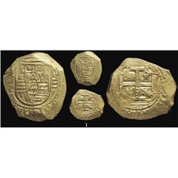 Mexico City, Mexico, cob 8 escudos, Charles II, assayer L, "jeweled" cross (1690s), from the 1715 Fl