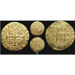 Lima, Peru, cob 8 escudos, 1708H, from the 1715 Fleet.