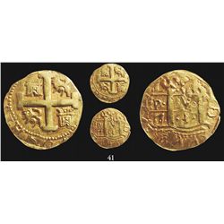 Lima, Peru, cob 8 escudos, 173(?)N, encapsulated NGC XF 45.