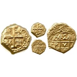 Cuzco, Peru, cob 2 escudos, 169(8M), "Bogota cut," from the 1715 Fleet.