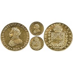 Brazil (Rio mint), 4000 reis, Pedro I, 1824-R.