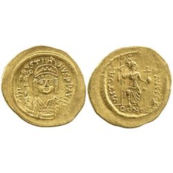 Byzantine Empire (Constantinople mint), solidus, Justin II, 565-578 AD, Constantinople mint, 6th off
