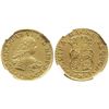 Image 1 : Santiago, Chile, bust 4 escudos, Ferdinand VI, 1750/5J, from the Luz (1752), encapsulated NGC AU 55.