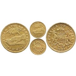 Santiago, Chile, 1 escudo, 1838IJ.