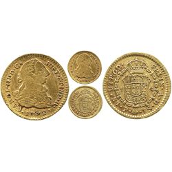 Popayan, Colombia, bust 1 escudo, Charles III, 1772JS.
