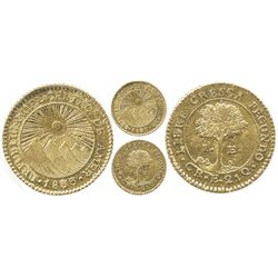 Costa Rica, 1 escudo, 1833E.