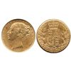 Image 1 : London, England, sovereign, Victoria (young head), 1863, die 13, from the Douro (1882), encapsulated