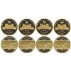 Image 1 : Haiti: Lot of 4 Haitian proof 1000 gourdes, 1974, error without country name