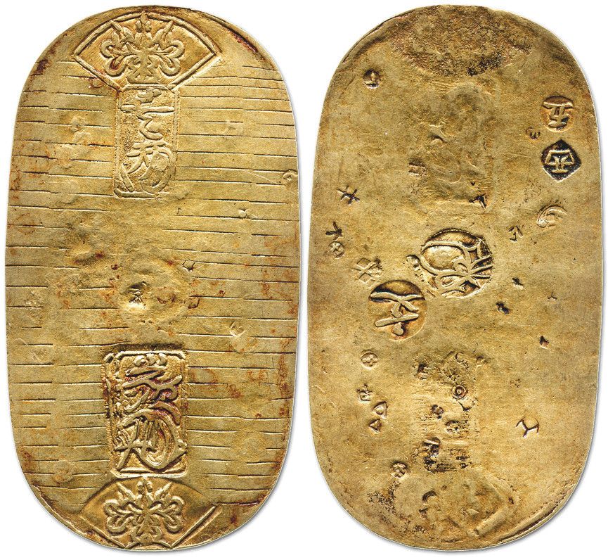 Japan, 1 koban (1 ryo), Genbun era (1736-1818).