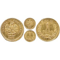 Zacatecas, Mexico, 1 peso, 1872.