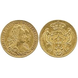 Lisbon, Portugal, peca, Maria I and Pedro III, 1779.