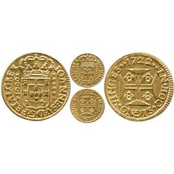 Lisbon, Portugal, 1000 reis, Joao V, 1722.