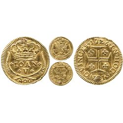 Lisbon, Portugal, 400 reis, Joao V, 1726.