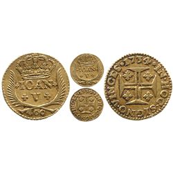 Lisbon, Portugal, 400 reis, Joao V, 1734.