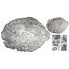 Image 1 : Large "tumbaga" silver "torta" (oval patty) #M-158, 23 lb av, marked with assayer/owner B~Vo, R C an