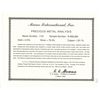 Image 2 : Long, thin, flat "tumbaga" silver bar #1161, 3 lb 1 oz av, marked with assayer/owner B~Vo, serial RC