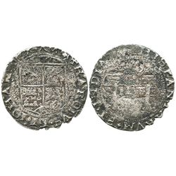 Mexico City, Mexico, 2 reales, Charles-Joanna, "Early Series," assayer P to right, mintmark M to lef