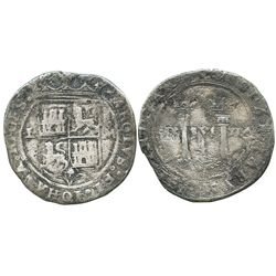 Mexico City, Mexico, 4 reales, Charles-Joanna, "Late Series," assayer L to left, mintmark M to right