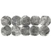 Image 1 : Lot of 5 Mexico City, Mexico, cob 4 reales, Philip II, assayers O or F (where visible).