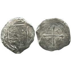 Mexico City, Mexico, cob 8 reales, Philip III, assayer F.