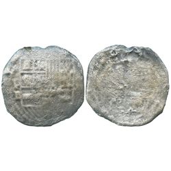 Potosi, Bolivia, cob 8 reales, Philip II, assayer B (5th period), scarce provenance.