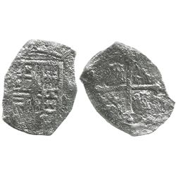 Mexico City, Mexico, cob 4 reales, Philip III, assayer not visible, Grade 2, with Edward J. Little s
