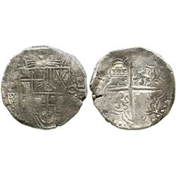 Potosi, Bolivia, cob 8 reales, (1)61(8)PAL (rare), choice Grade 1, with Edward J. Little signature o