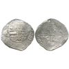 Image 1 : Potosi, Bolivia, cob 8 reales, 1618T, date at 9 o'clock, Grade 2.