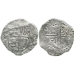 Potosi, Bolivia, cob 8 reales, (1)619T, Grade 2.