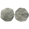 Image 1 : Potosi, Bolivia, cob 8 reales, Philip III, assayer T, Grade 1.