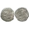 Image 1 : Potosi, Bolivia, cob 8 reales, Philip III, assayer T, Grade 2.