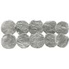Image 1 : Lot of 5 Potosi, Bolivia, cob 8 reales, Philip III, various assayers (where visible), Grades 2 and 3