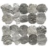 Image 1 : Lot of 10 Potosi, Bolivia, cob 8 reales, Philip III, assayers not visible, Grade 4 (some Grade-3 qua
