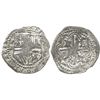 Image 1 : Potosi, Bolivia, cob 2 reales, Philip II, assayer R (Ramos), Grade 2.