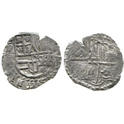 Potosi, Bolivia, cob 2 reales, Philip III, assayer T, Grade 1 (certificate missing).