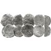 Image 1 : Lot of 5 Potosi, Bolivia, cob 8 reales, Philip III, assayers R, Q or not visible, Grades 1, 2 and 4,