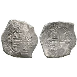 Mexico City, Mexico, cob 8 reales, Philip IV, assayer P, with hand-signed Webber certificate.