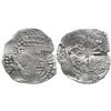 Image 1 : Potosi, Bolivia, cob 8 reales, (1649)O, with crowned-L countermark on cross.