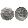 Image 1 : Potosi, Bolivia, cob 8 reales, 164(?), assayer not visible, with crowned-L countermark on cross.