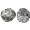 Image 1 : Potosi, Bolivia, cob 8 reales, (16)50O, with unidentified countermark (unique) on cross.