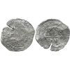 Image 1 : Potosi, Bolivia, cob 8 reales, 165(1)E, modern 5, with crowned-PH countermark on cross.