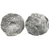 Image 1 : Potosi, Bolivia, cob 8 reales, (165)1E, with 2 countermarks (very rare): crown alone on shield and a
